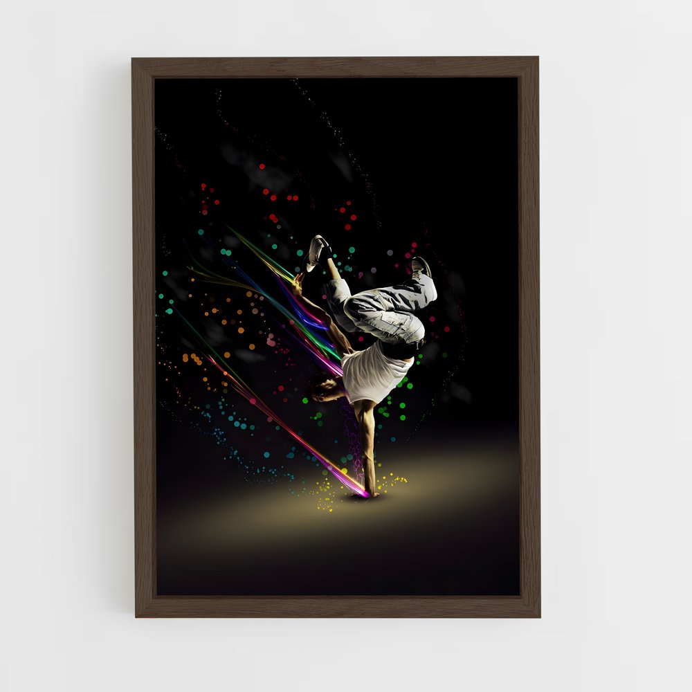 Poster Breakdance Électrique – affiche Danse (vue 5)